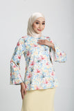 The Botani Floral Blouse in Light Yellow
