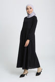 The Rehati Waist Dress in Black