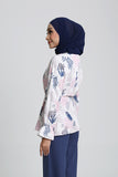 The Botani Floral Blouse in Pink