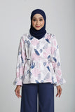 The Botani Floral Blouse in Pink