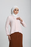 The Harmoni Polka Dot Blouse in Pink