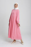 The Rehati Waist Dress in Pink