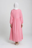 The Rehati Waist Dress in Pink