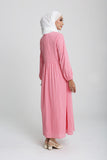 The Rehati Waist Dress in Pink