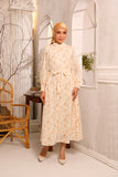 The Rafina Embroidered Maxi Dress in Dusty Floral