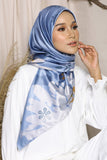 JScarves J. Prints The Nova Printed Square in Blue