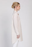 The Remix Tunic Shirt in Apricot / Green