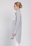 The Remix Tunic Shirt in Black/Apricot