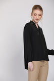 Keanna Long Sleeves Blouse in Black