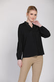 Keanna Long Sleeves Blouse in Black