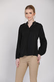 Keanna Long Sleeves Blouse in Black