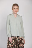 Keanna Long Sleeves Blouse in Sage