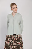 Keanna Long Sleeves Blouse in Sage