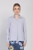 Carina Long Sleeves Blouse in Grey