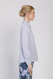 Carina Long Sleeves Blouse in Grey