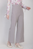 J&Co Palazzo 3.0 Straight Cut Wide Leg Pants in Grey