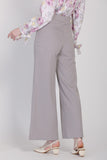 J&Co Palazzo 3.0 Straight Cut Wide Leg Pants in Grey