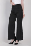 J&Co Palazzo 3.0 Straight Cut Wide Leg Pants in Black