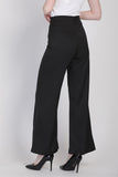 J&Co Palazzo 3.0 Straight Cut Wide Leg Pants in Black