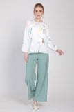 Palazzo 3.0 Straight Cut Wide Leg Pants in Dusty Green