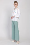 J&Co Palazzo 3.0 Straight Cut Wide Leg Pants in Dusty Green