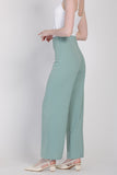 J&Co Palazzo 3.0 Straight Cut Wide Leg Pants in Dusty Green