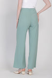 J&Co Palazzo 3.0 Straight Cut Wide Leg Pants in Dusty Green