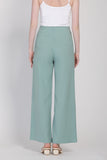 J&Co Palazzo 3.0 Straight Cut Wide Leg Pants in Dusty Green