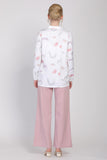 J&Co Palazzo 3.0 Straight Cut Wide Leg Pants in Pink