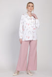 J&Co Palazzo 3.0 Straight Cut Wide Leg Pants in Pink