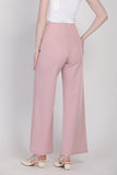 J&Co Palazzo 3.0 Straight Cut Wide Leg Pants in Pink