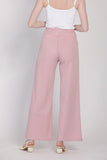 J&Co Palazzo 3.0 Straight Cut Wide Leg Pants in Pink