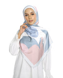 JScarves J. Prints The Auria 2.0 Printed Shawl in Dust Blue