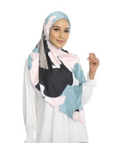 JScarves J. Prints The Auria 2.0 Printed Shawl in Green Black ( BACKORDER )